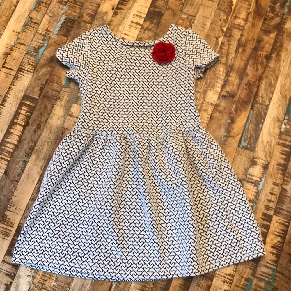Adorable Girl Dress with Rose Embellishment